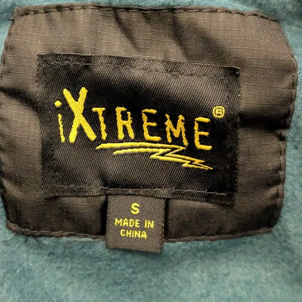!XtremE Boy's Puffer Jacket Fleece Lined Hooded Super Warm Size S Black/Gray NWT